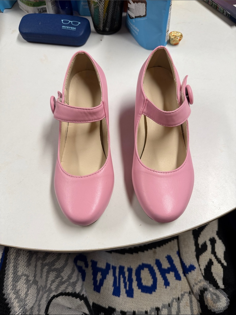 Classic Mary Jane Heels in Pink